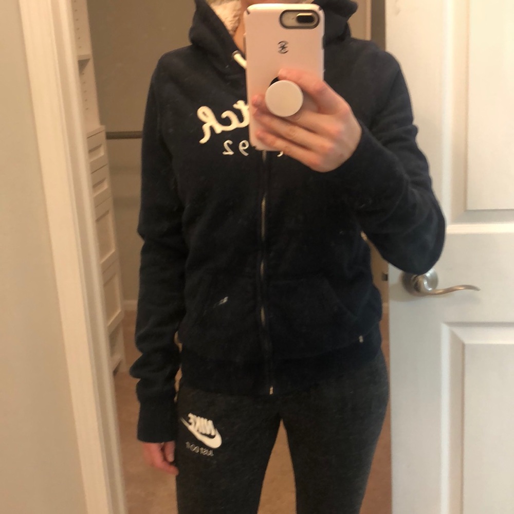Abercrombie hoodie with Sherpa lining